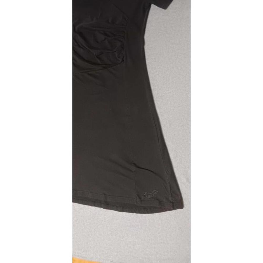 Kuhl Mountain Culture Dress Womens Size Small Black Short Sleeve Ruffled Middle - Picture 6 of 13